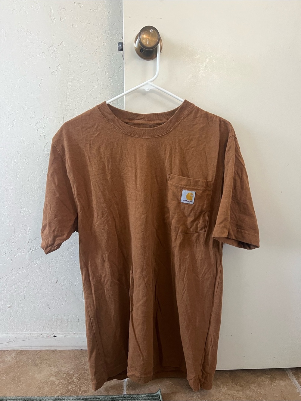 Carhartt Men's Chest Pocket Tee in Brown